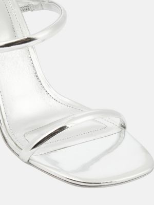 Kožené sandály Simkhai stříbrné