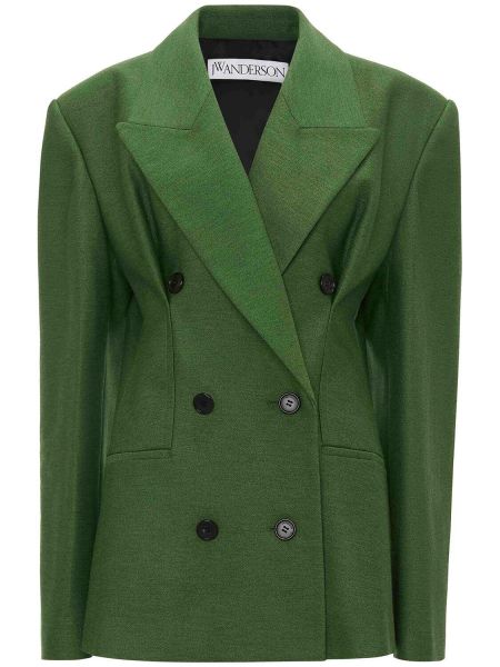 Blazer i viskose Jw Anderson grøn