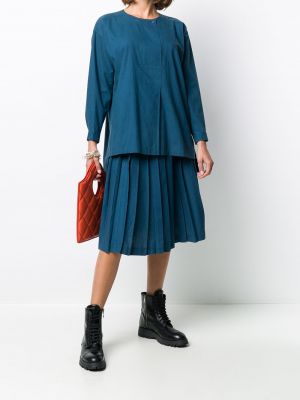 Modré sukně Issey Miyake Pre-owned