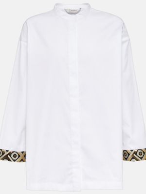 Bavlnená košeľa 's Max Mara biela