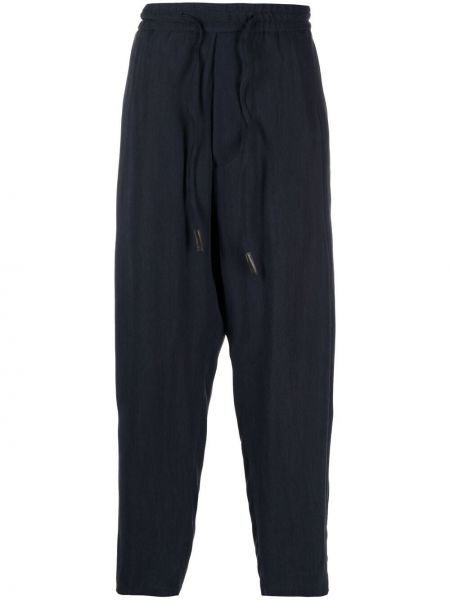 Pantalones chinos con cordones Giorgio Armani azul