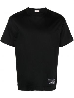 T-shirt en coton Valentino Garavani noir