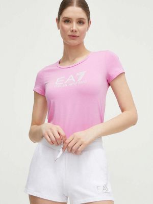 Tričko Ea7 Emporio Armani růžové