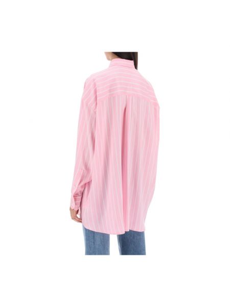 Camisa de seda a rayas con botones Bottega Veneta