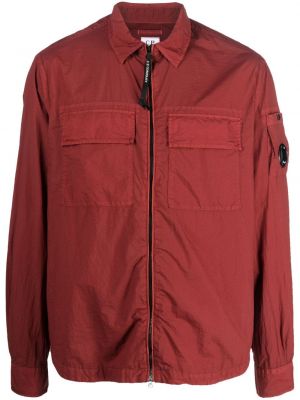 Košile na zip C.p. Company červená