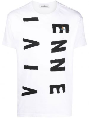 Памучна тениска с принт Vivienne Westwood