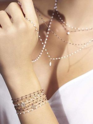 Bracelet avec perles en or rose Gigi Clozeau