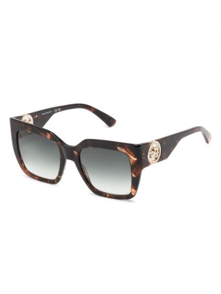 Okulary przeciwsłoneczne oversize Longchamp brązowe