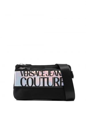 Opasok s potlačou Versace Jeans Couture čierna