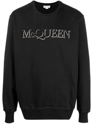 Rund hals brodert sweatshirt Alexander Mcqueen svart