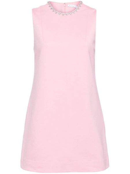 Μini φόρεμα με πετραδάκια με μοτίβο καρδιά Area ροζ