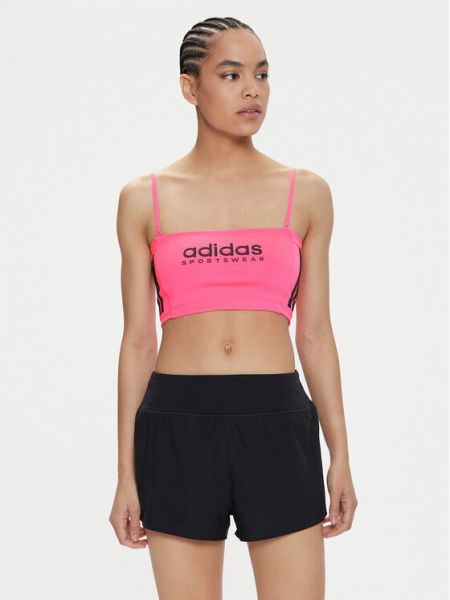 Slim fit top Adidas růžový