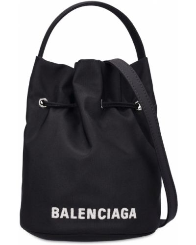 Nylónová kabelka Balenciaga čierna