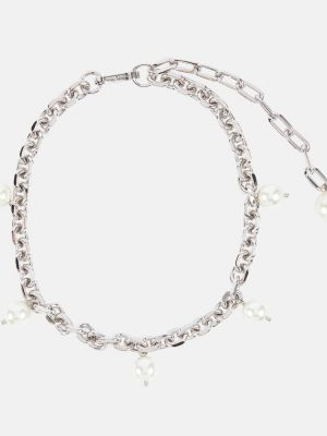 Collana con perline Simone Rocha argento