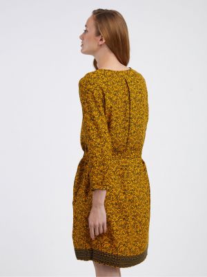 Květinové šaty Camaieu žluté