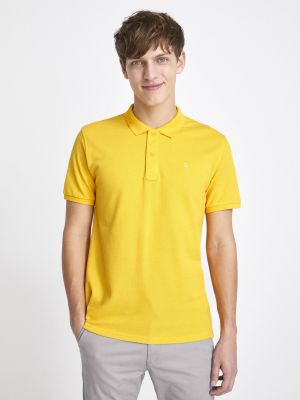 Поло тениска Celio жълто