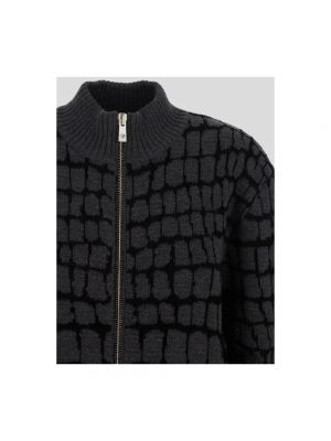 Sudadera con cremallera de lana de tela jersey Versace