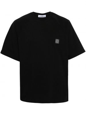 T-shirt aus baumwoll Stone Island schwarz
