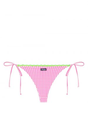 Karierter bikini Mc2 Saint Barth pink