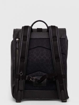 Kožený batoh Coach černý