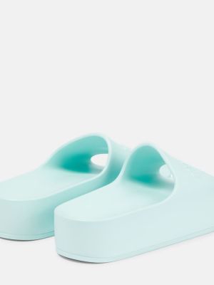 Slides con platform Balenciaga blu