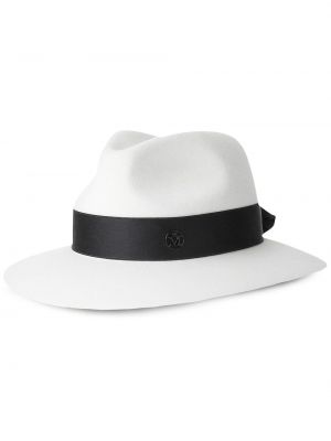 Plstěný klobouk Maison Michel bílý