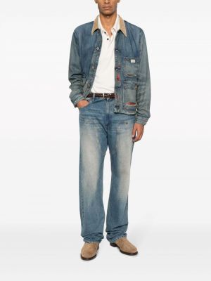 Kurtka jeansowa Ralph Lauren Rrl niebieska