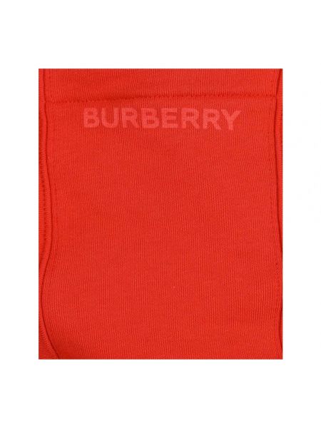 Sudadera con capucha de algodón Burberry rojo