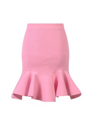 Mini falda con volantes Alexander Mcqueen rosa