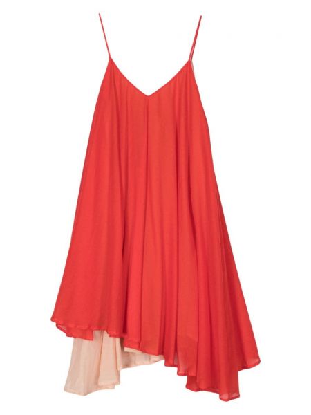 Robe longue Semicouture rouge