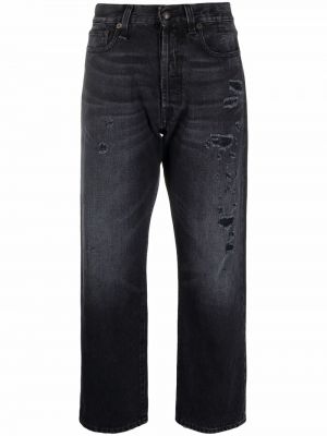 Jeansy sznurowane koronkowe R13 czarne