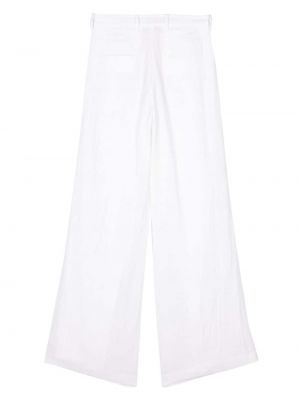 Hose ausgestellt mit plisseefalten N°21 weiß