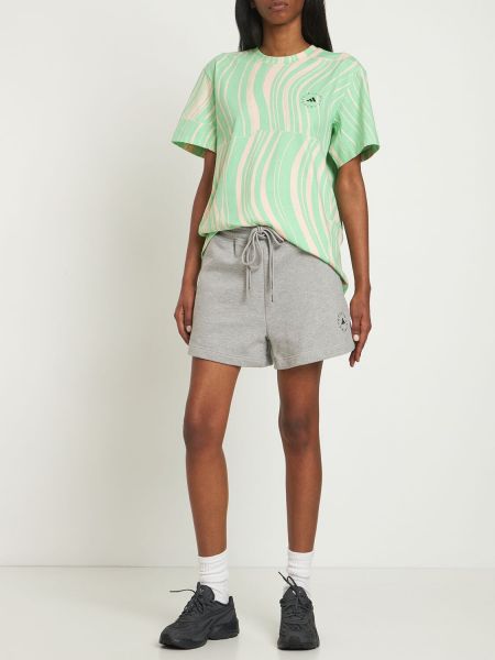 T-krekls Adidas By Stella Mccartney zaļš