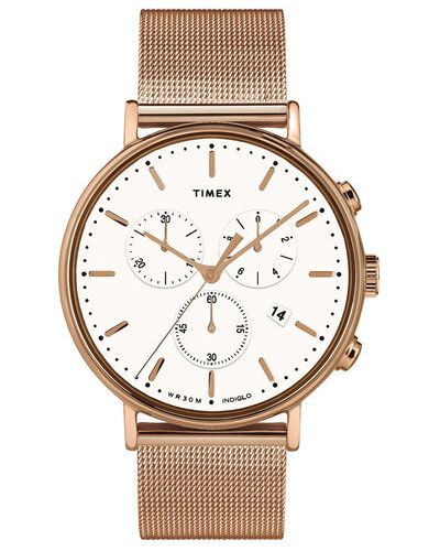 Złoty zegarek Timex