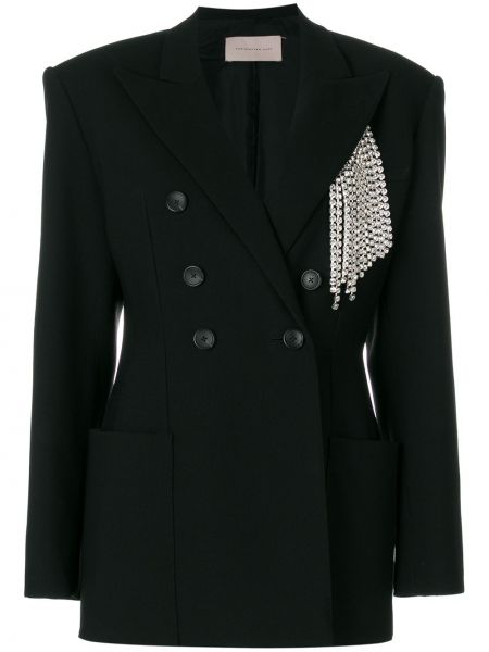 Chaqueta de cristal Christopher Kane negro