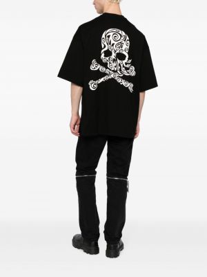 Koszulka bawełniana z nadrukiem Mastermind Japan czarna