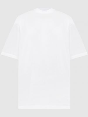 Біла футболка з принтом Balenciaga