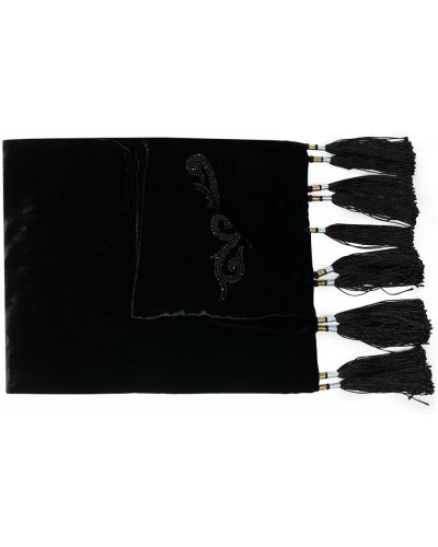 Pañuelo de seda con cuentas Etro negro