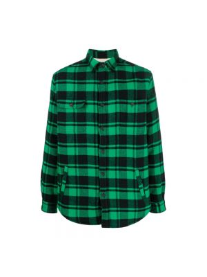 Koszula w kratkę flanelowa Polo Ralph Lauren zielona