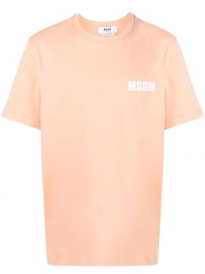 T-shirt con stampa Msgm