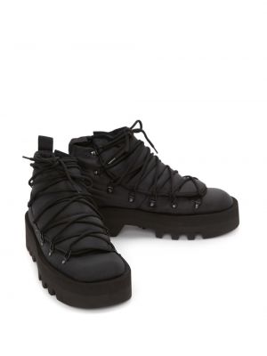 Nėriniuotos auliniai batai su raišteliais Jw Anderson juoda