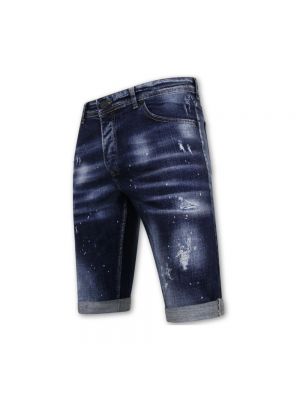 Slim fit jeans shorts Local Fanatic blau