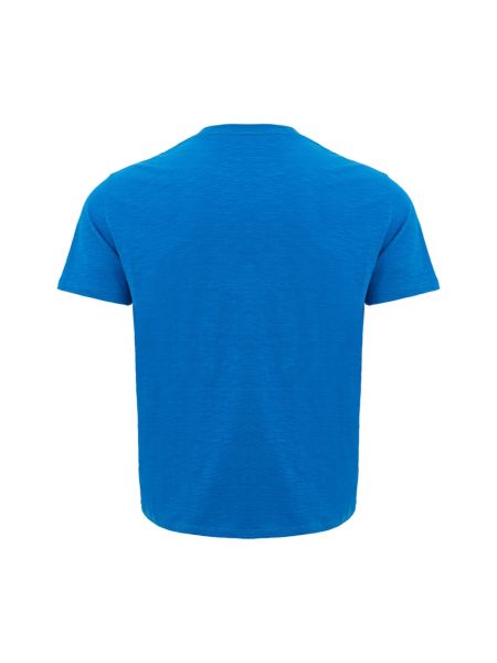 Koszulka z nadrukiem Armani Exchange niebieska