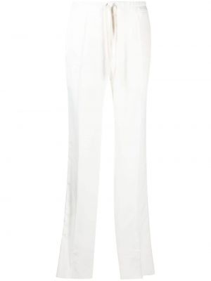 Pantalones rectos con cordones Tom Ford blanco