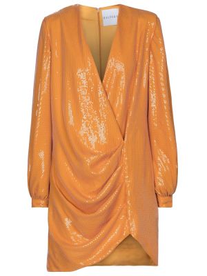 Mini robe à paillettes Halpern orange