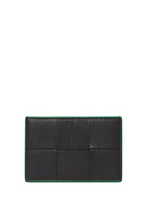 Portafoglio di pelle Bottega Veneta nero