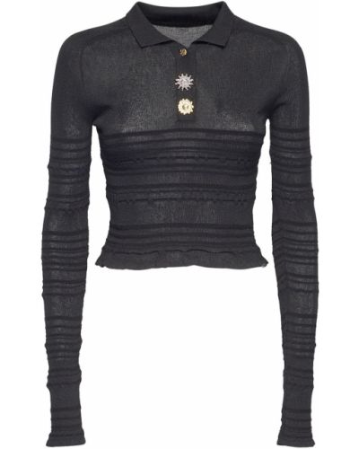 Пуловер с копчета Jacquemus черно