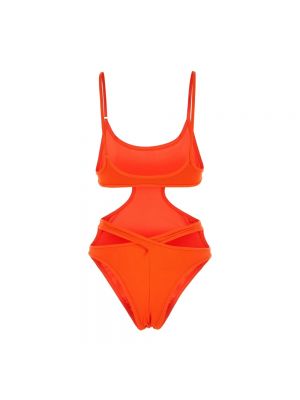 Einteiliger badeanzug The Attico orange