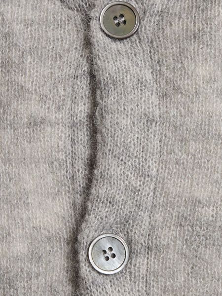 Polo en alpaga en tricot avec manches longues Our Legacy gris