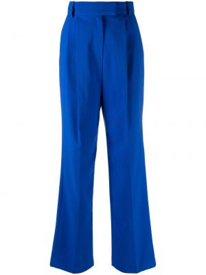 Ravne hlače s črtami The Frankie Shop modra